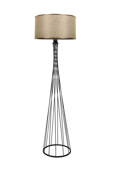 HOMİNG Dora Kumbeji Başlıklı Metal Lambader -gold Detaylı Başlık Ayd-3204