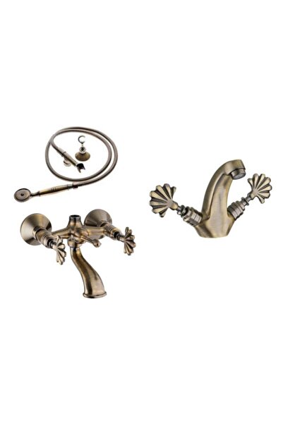 GPD Antik Banyo Lavabo Batarya Seti Bnb20 Sps20 Tkb20