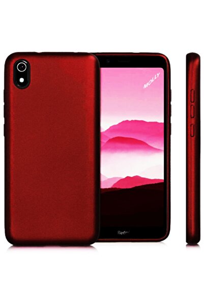 Molly Xiaomi Redmi 7a Uyumlu Bordo Mat Silikon Kılıf