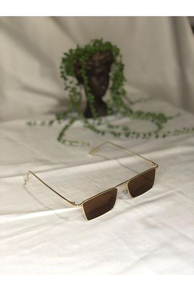 COUSINS Camellia Brown Unisex Brown Sunglasses