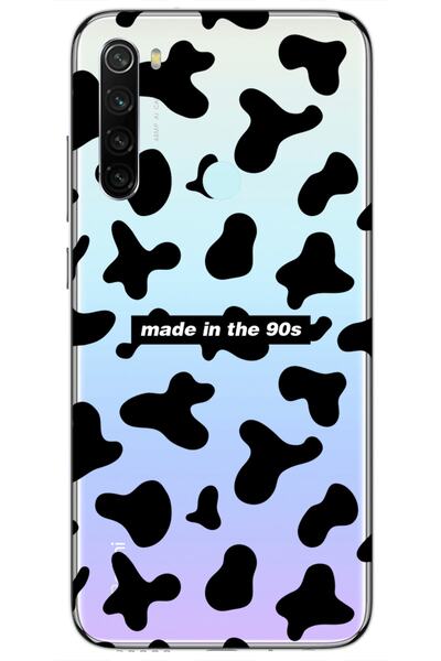 WANNA PROTECT جراب سيليكون شفاف منقوش لهاتف Xiaomi Redmi Note 8 90s