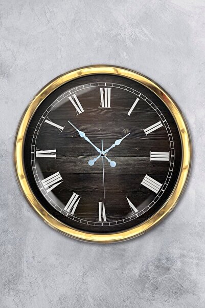 Kasva Concept ساعة حائط ساعة حائط هدية 40 سم ذهبية معدنية على شكل حصان ذهبية