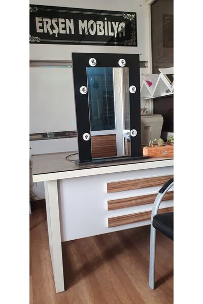 Erşen Design Erşen Desıgn Işıklı Makyaj Aynası 40 X 60 Siyah