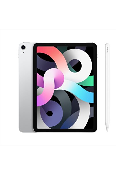 Apple Ipad Air 4. Nesil 10.9" 64 Gb Wifi Gümüş Tablet Myfn2tu/a Ve Pencil 2. ...