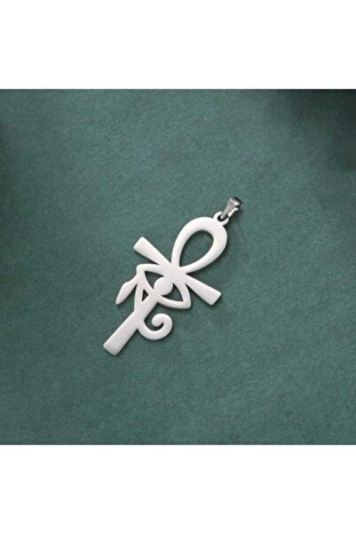 Nida Jewelry 925 Ayar Gümüş Ankh Ve Ra’nın Gözü Kolye Ucu