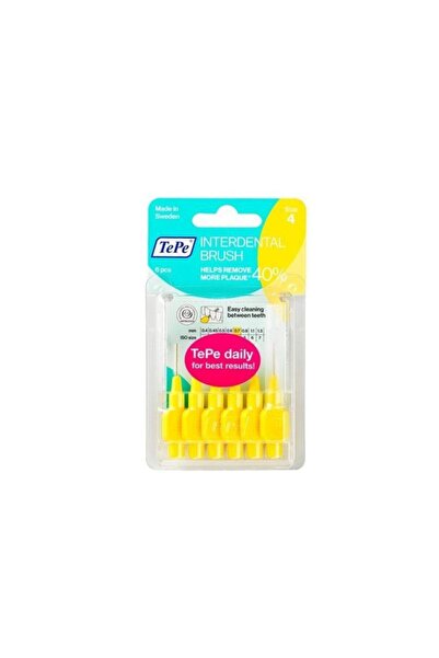 TePe Interdental Brush Arayüz Fırçası Sarı 0.7 Mm 6 Lı