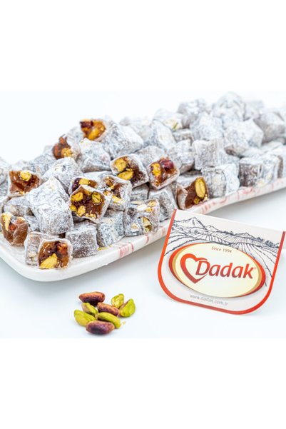 Dadak Lokum ve Kuruyemiş 5 kg Mini Turkish Delight - Powdered Sugar and Pistachio