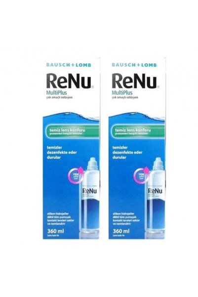 Bausch & Lomb Renu Multiplus Çok Amaçlı Lens Solüsyonu 360 ml 2'li Paket