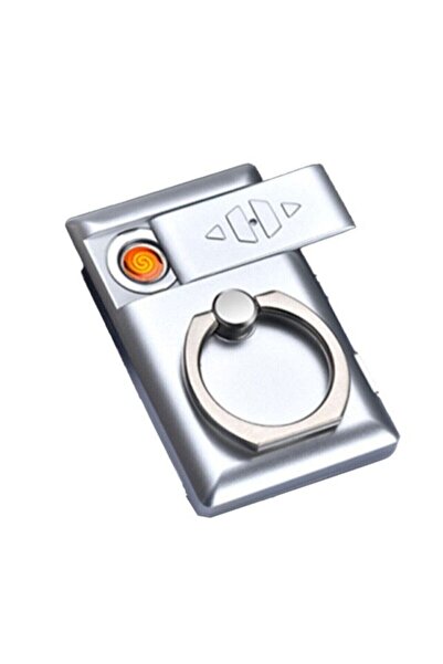 Genel Markalar -telefon Kılıf Arkasına Takılan Tutmaçlı Elektronik Şarjlı Çakmak