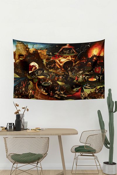 Vagonik Χαλί τοίχου Hieronymus Bosch Nightmare 70x100 100x140 cm