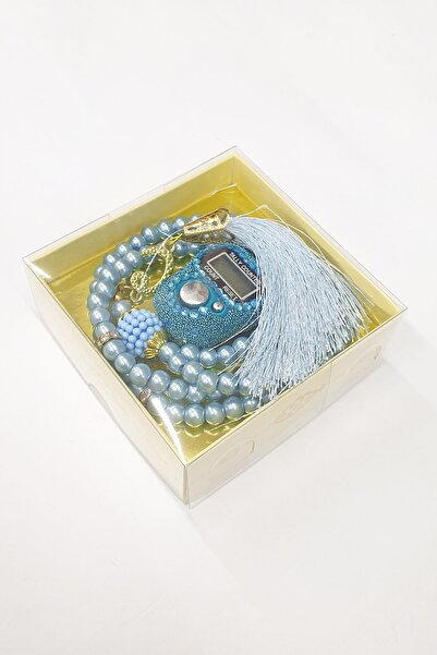 Çağrı طقم خرزات صلاة وحجر زكرماتيك باللون الرمادي 1 قطعة