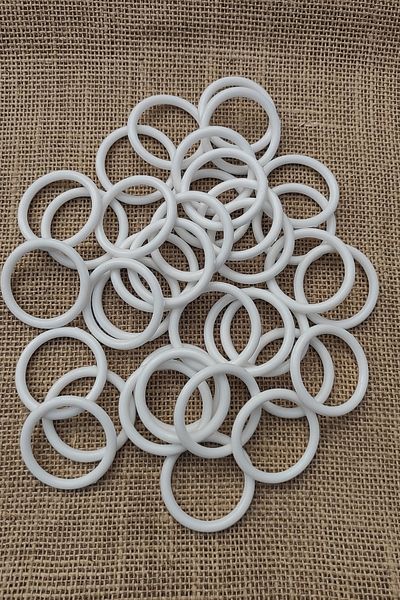 platin hediyelik 50 Pieces Fiber Ring Plastic Ring 4.5 Cm