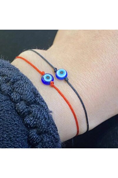 TakıConcept 2 Adet Sevgili Arkadaşlık Best Frends Nazar Boncuklu Ayarlı Ip Bi...