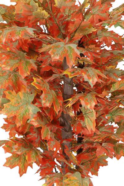 Yapay Çiçek Deposu Yapay Ağaç Hazan Çınar Ağacı 160 Cm Turuncu