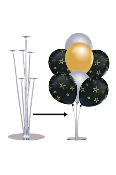 1001 LED Standing Balloon Stand 7 Pieces Transparent Stick Head