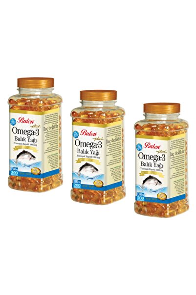 Balen زيت السمك أوميجا 3 1380 ملجم 200 كبسولة 3 قطع