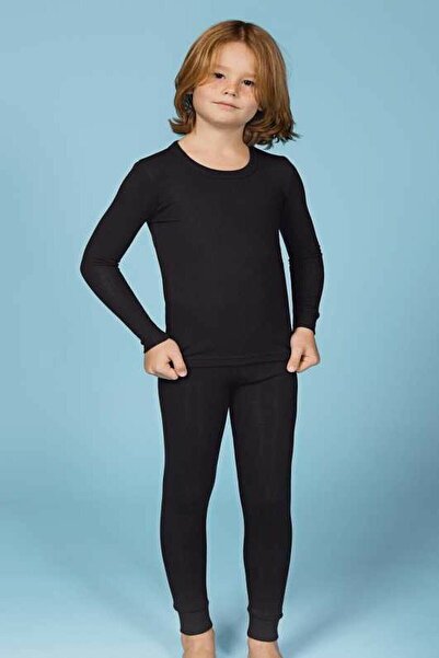 durumod Set de 2 lenjerie termică pentru băieți Berrak pentru partea de jos ș...