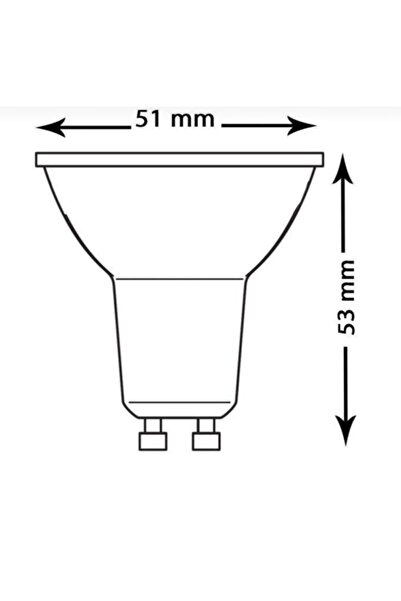 Sylvania 6 Adet 4.2w Gu10 Led Ampul Çanak Ampul Günışığı 3000 Kelvin.