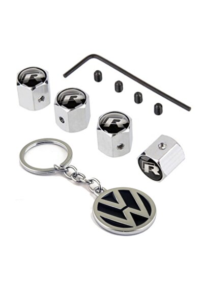 GARDENAUTO For Volkswagen Passat B7 2011-2014 R Logo - Chrome Allen Valve Cover & Keychain