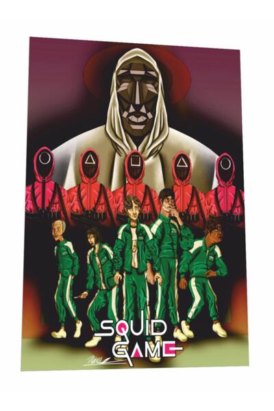 Hayat Poster Poster retro din lemn pentru jocul calmarului