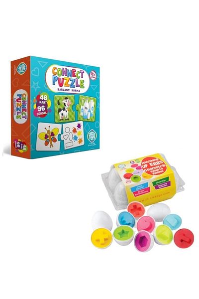 Circle Toys لغز توصيل و6 بيضات هندسية