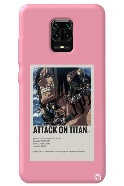 WANNA PROTECT Xiaomi Redmi Note 9S Pink Premium Velvet Inside Attack on Titan...