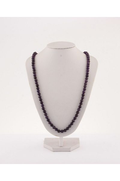 OSMANLI DEĞERLİ TAŞ Certified Amethyst Natural Stone Necklace
