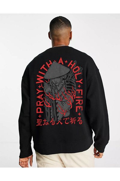 Ghedto Hanorac oversize Holypray unisex negru