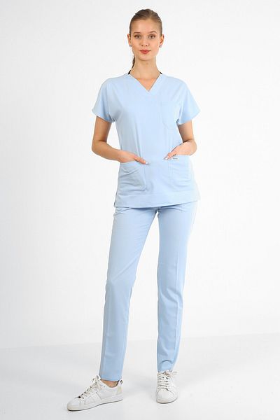 Owlet Medikal Set uniformă chirurgicală Baby Blue Lycra