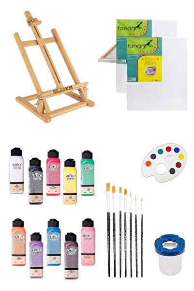 GLANCE Artdeco 140 ml Akrilik Boya Masaüstü Şövale Seti