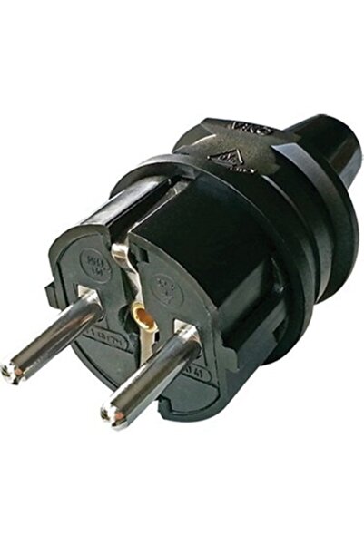 VİKO 5'li Paket Topraklı Erkek Fiş Siyah