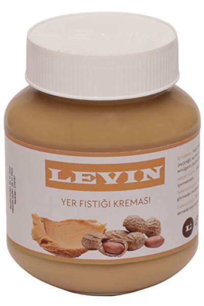 LEVİN Yer Fıstığı Kreması %33 Yer Fıstığı (DOĞAL) 350gr Cam Kavanoz