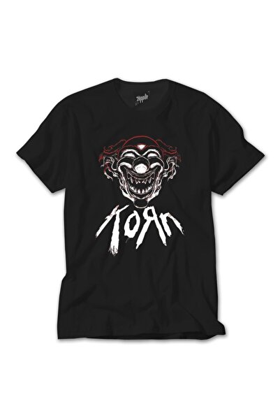 Z zepplin Tricou negru Korn Mask