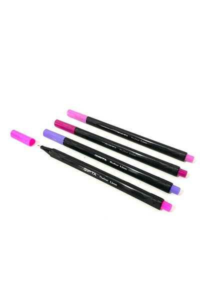 Gıpta Fineliner Purple Tones 0.4 Mm Fine Tip Writing Pen Set of 4