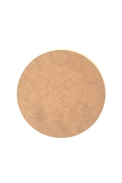 DEKOLOBİ Boyanabilir Çok Amaçlı 35x35 cm Yuvarlak Pano Ham Mdf 6 mm