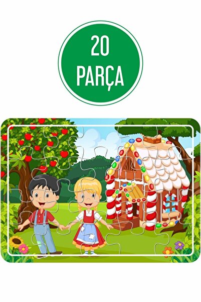 Baskı Atölyesi Unicorn, Şeker Ev Ve Elma Ağacı, Havuzda Oyun, Sevimli Hayvanlar Ahşap Puzzle Seti