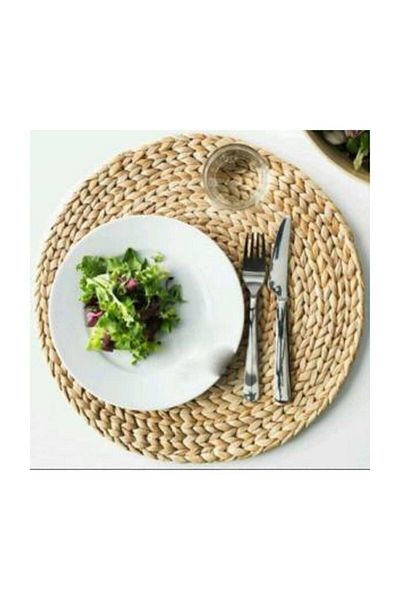 Cherry Collection 6 bucăți de serviciu american din răchită din bambus tricotat H 07022020
