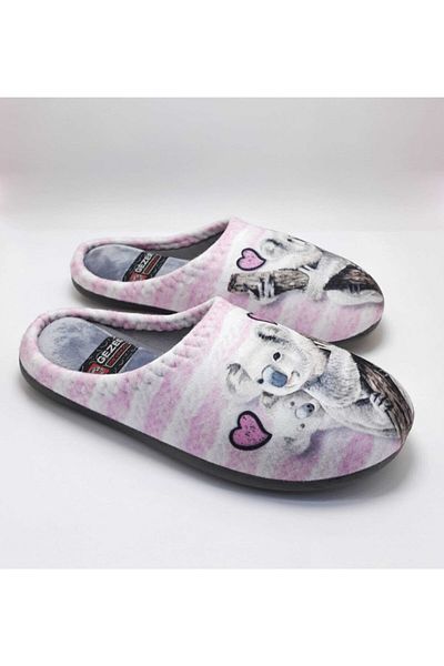 GEZER Γυναικείες παντόφλες επισκεπτών Winter Dust Pink White Koala Home