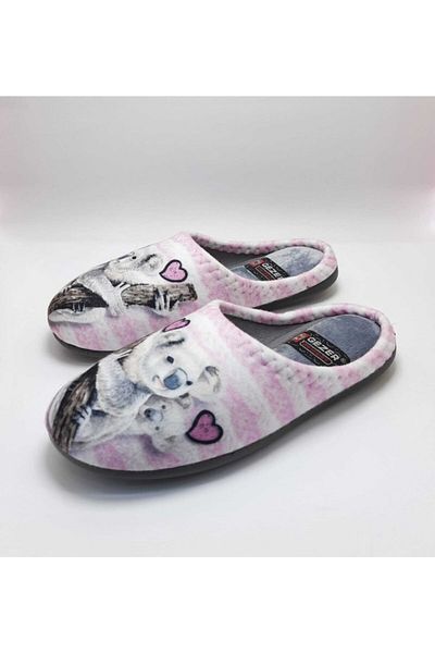 GEZER Γυναικείες παντόφλες επισκεπτών Winter Dust Pink White Koala Home