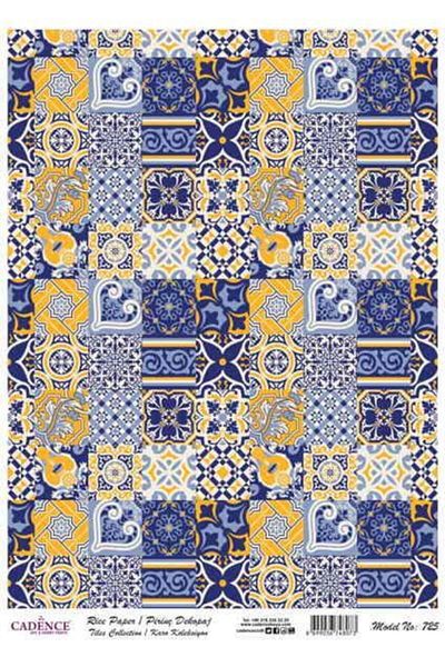 Cadence Brass Decopage Paper Tile Series Model 725