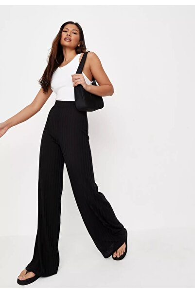AS Anita Store Wide Leg Fitilli Triko Pantolon
