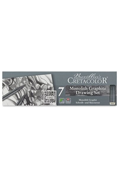 CretaColor Monolith Graphite Set Ağaçsız Eskiz Kalem Seti 7 Parça Metal Kutu ...