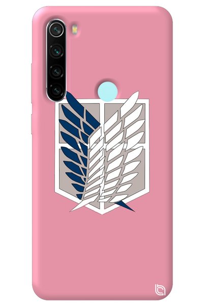 WANNA PROTECT Xiaomi Redmi Note 8 Pink Premium Velvet Inside Attack on Titan ...