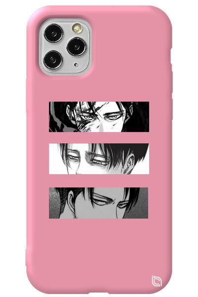 WANNA PROTECT iPhone 11 Pro Max Pink Premium Velvet Attack on Titan Patterned...