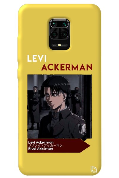 WANNA PROTECT Xiaomi Redmi Note 9S Yellow Premium Velvet Inside Attack on Tit...