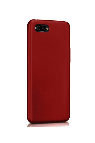 Molly Realme C2 Uyumlu Bordo Mat Silikon Kılıf