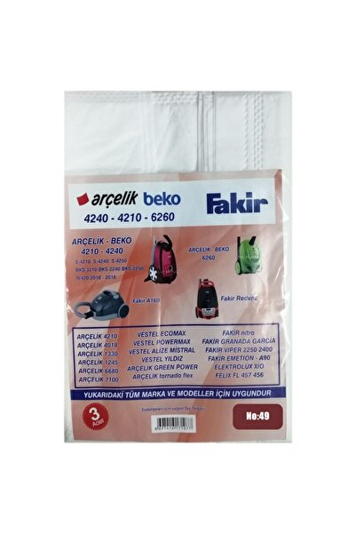 Bereket AVM Σακούλα σκόνης για ηλεκτρική σκούπα Beko Bks-2250