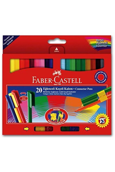 Faber Castell 20 لونًا من أقلام اللباد الممتعة 68112000