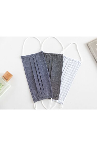 English Home Masculıne Pamuk Maske 9,5x18 Cm Antrasit