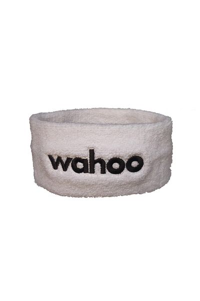 Wahoo Terry Cloth Sweatband Running and Cycling Sweat Band - White